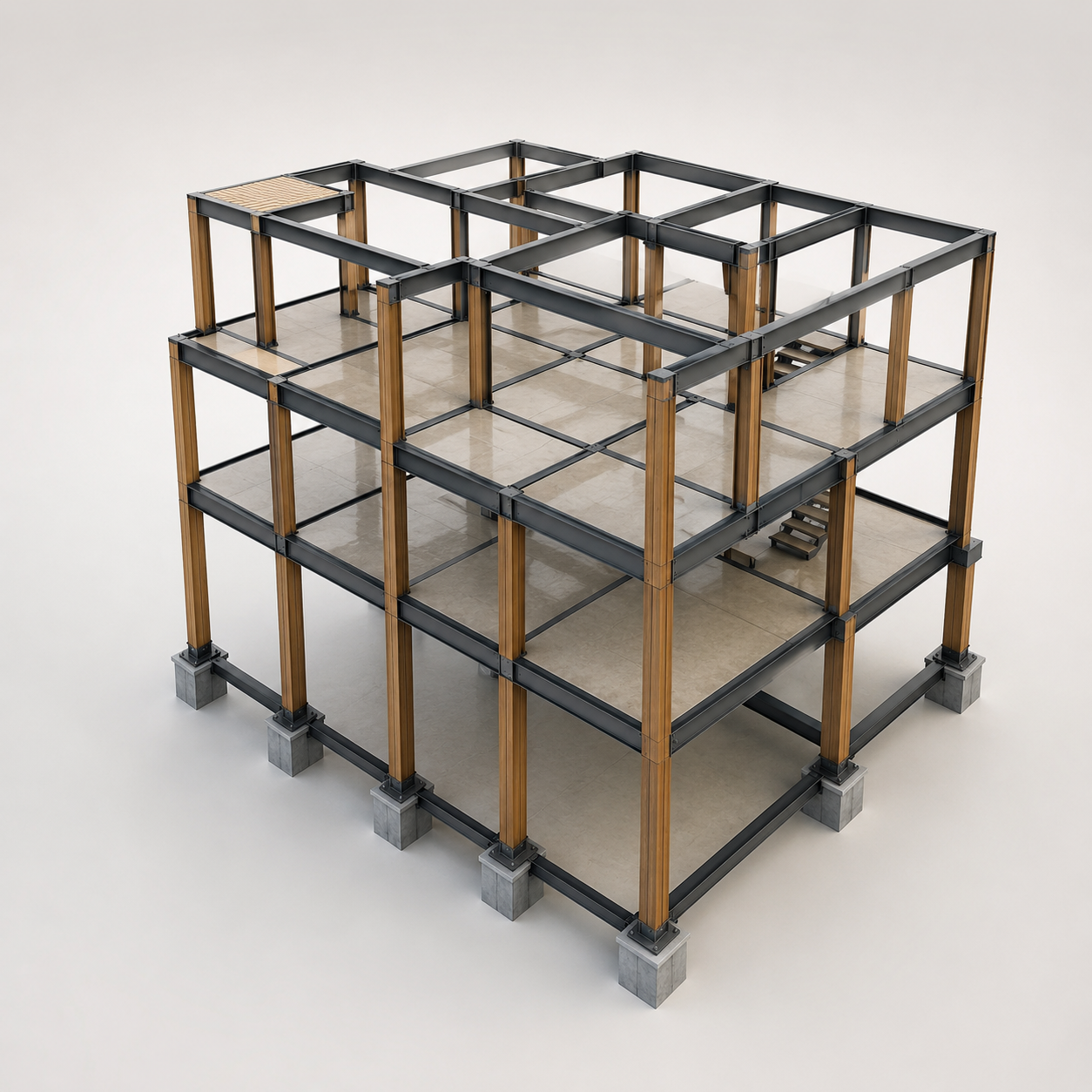 Estrutura metálica 3D