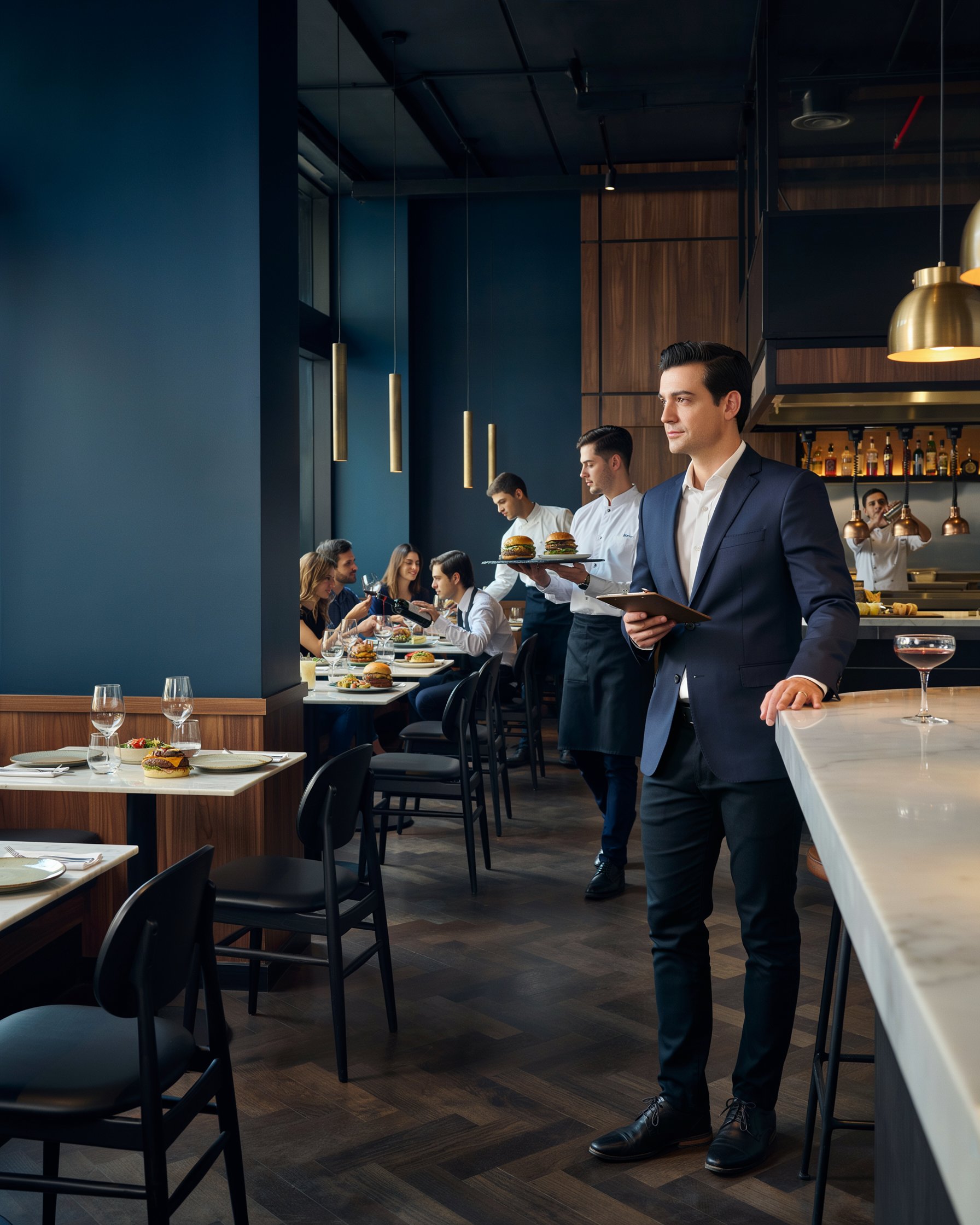 Restaurante com atendimento profissional