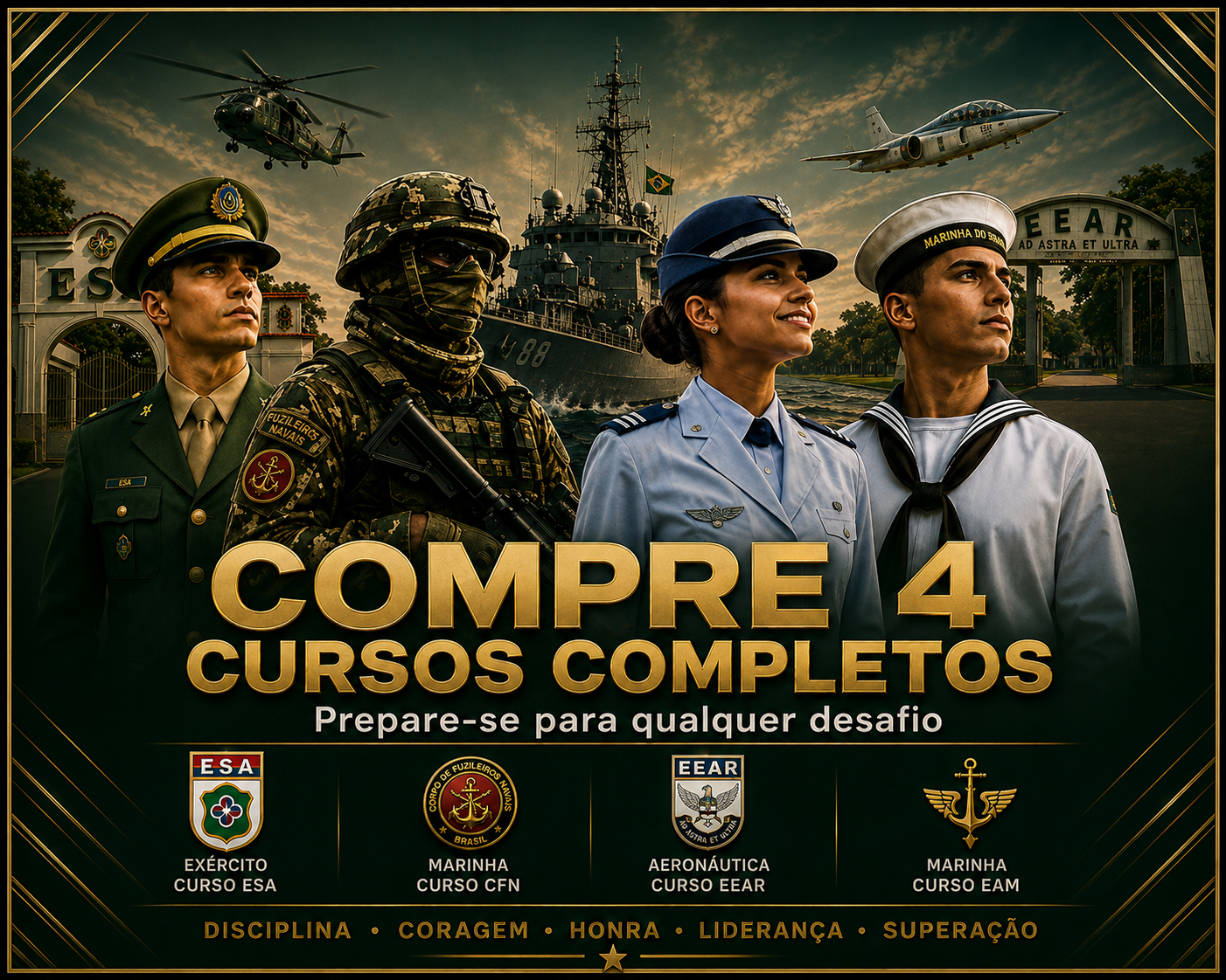 Compre 1 e leve os 4 preparatórios