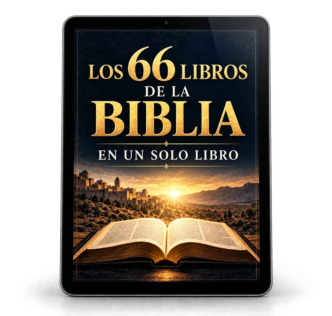 La Biblia en 66 Páginas presentada en tablet